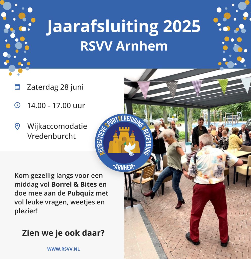 Jaarafsluiting flyer RSVV