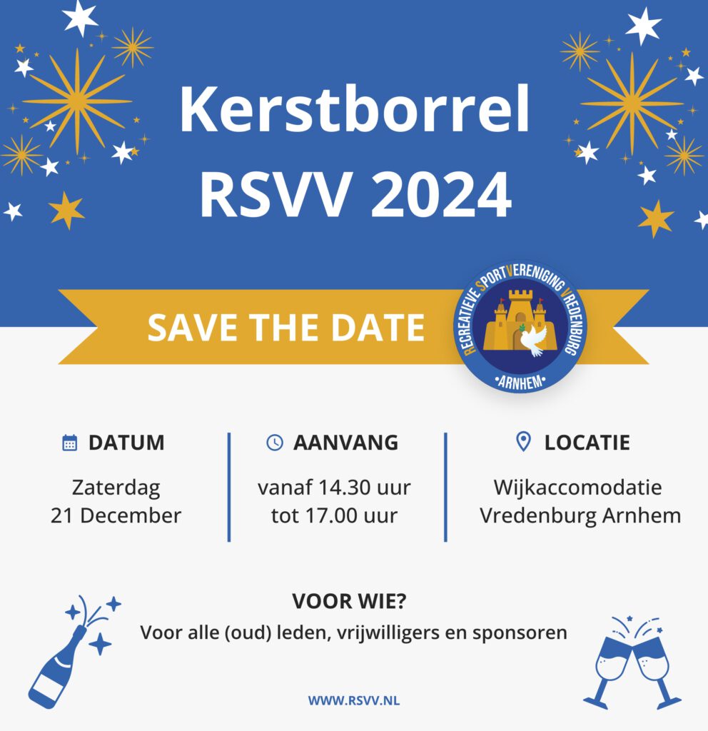 Kerstborrel flyer RSVV
